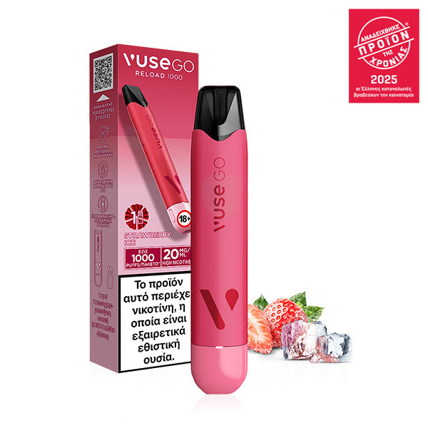 Vuse GO Reload 1000 Pen – Strawberry Ice
